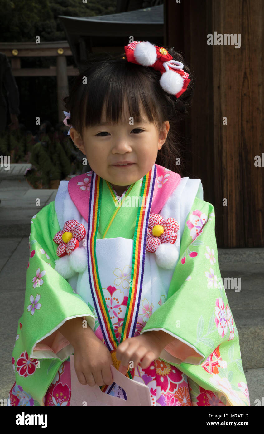 Japan, Tokyo City,child Stock Photo