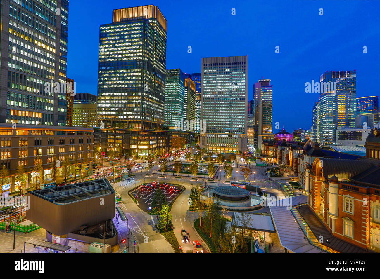 Japan, Tokyo City, Tokyo Station, West side Stock Photo
