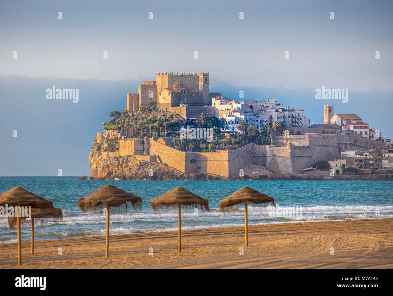 Spain, Valencia Region, Peñiscola City Stock Photo