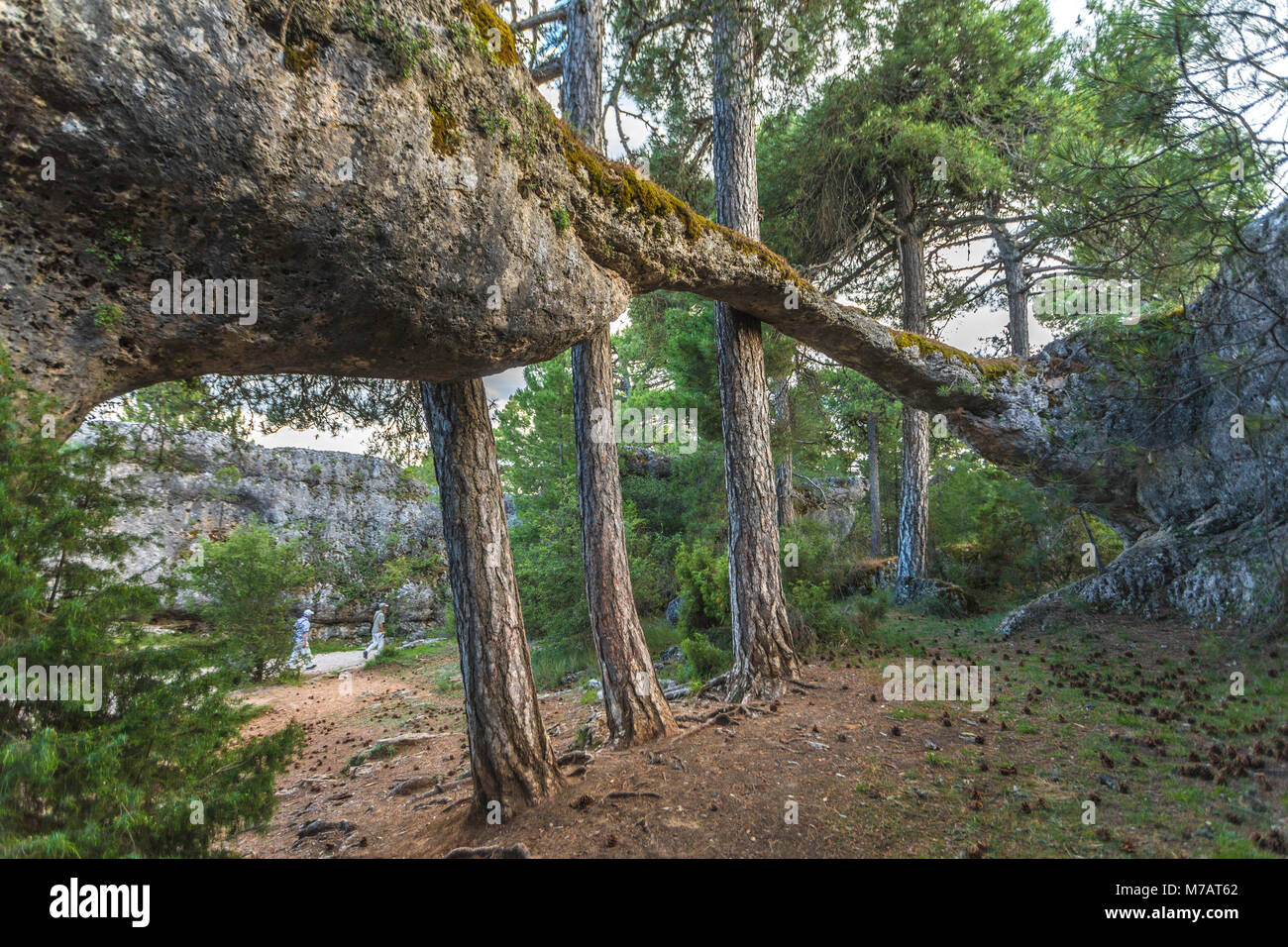 Spain, Cuenca City, Near Cuenca City,The Enchanted City, geological park Stock Photo
