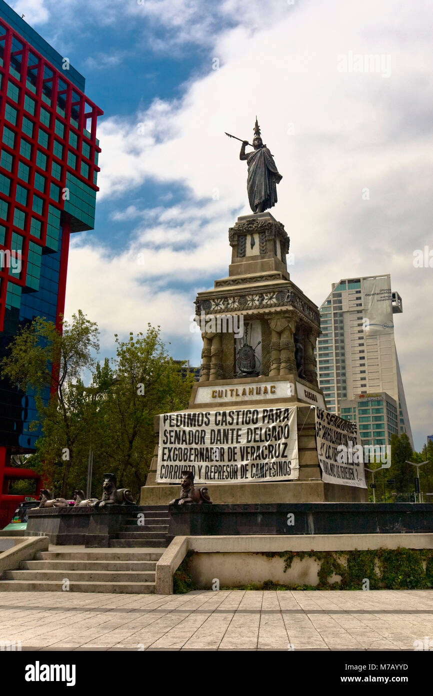 Low angle view of a monument, Monumento De Cuauhtemoc, Mexico City, Mexico  Stock Photo - Alamy