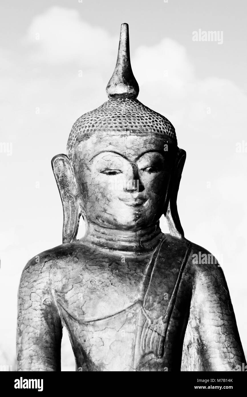 Close-up of a statue of Buddha Stock Photo