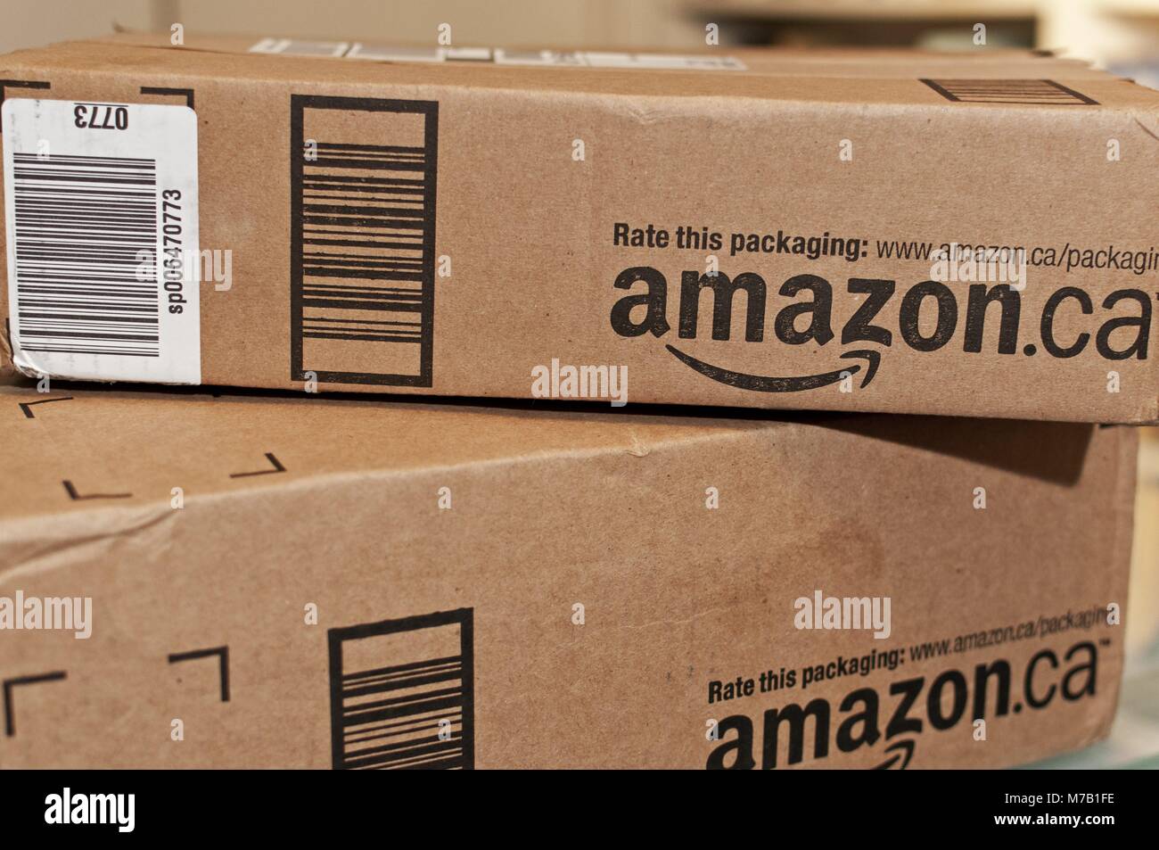 Image of an amazon packages hi-res stock photography and images - Alamy