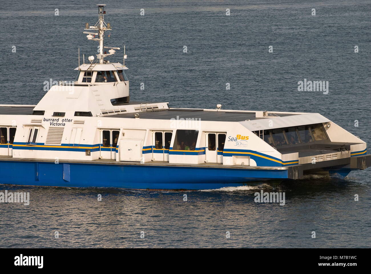 Seabus The Sea Bus, burrard otter, makes a scheduled crossing from North ...