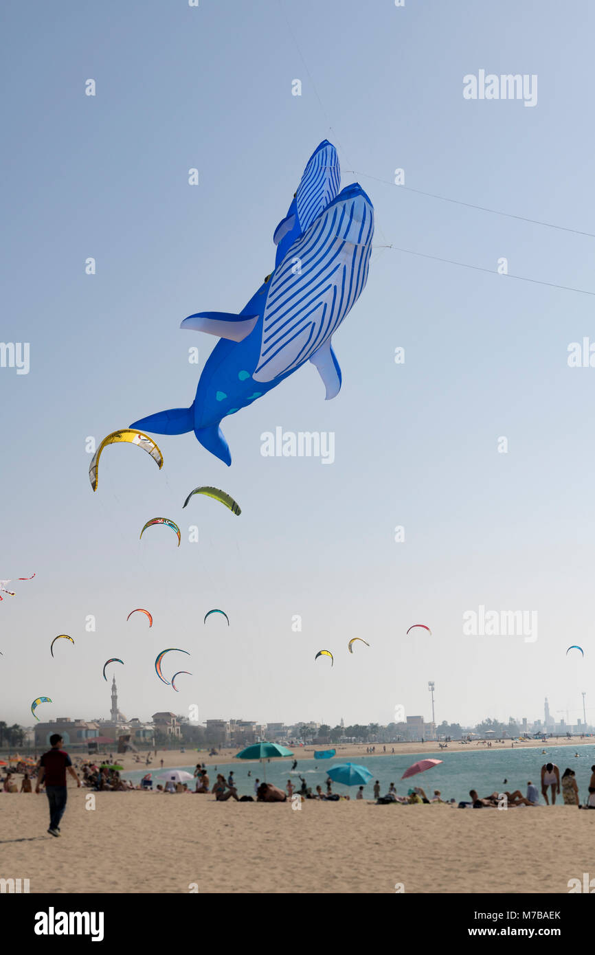 Dubai, UAE. 10 March 2018. Dubai Kites festival held at the Jumeirah