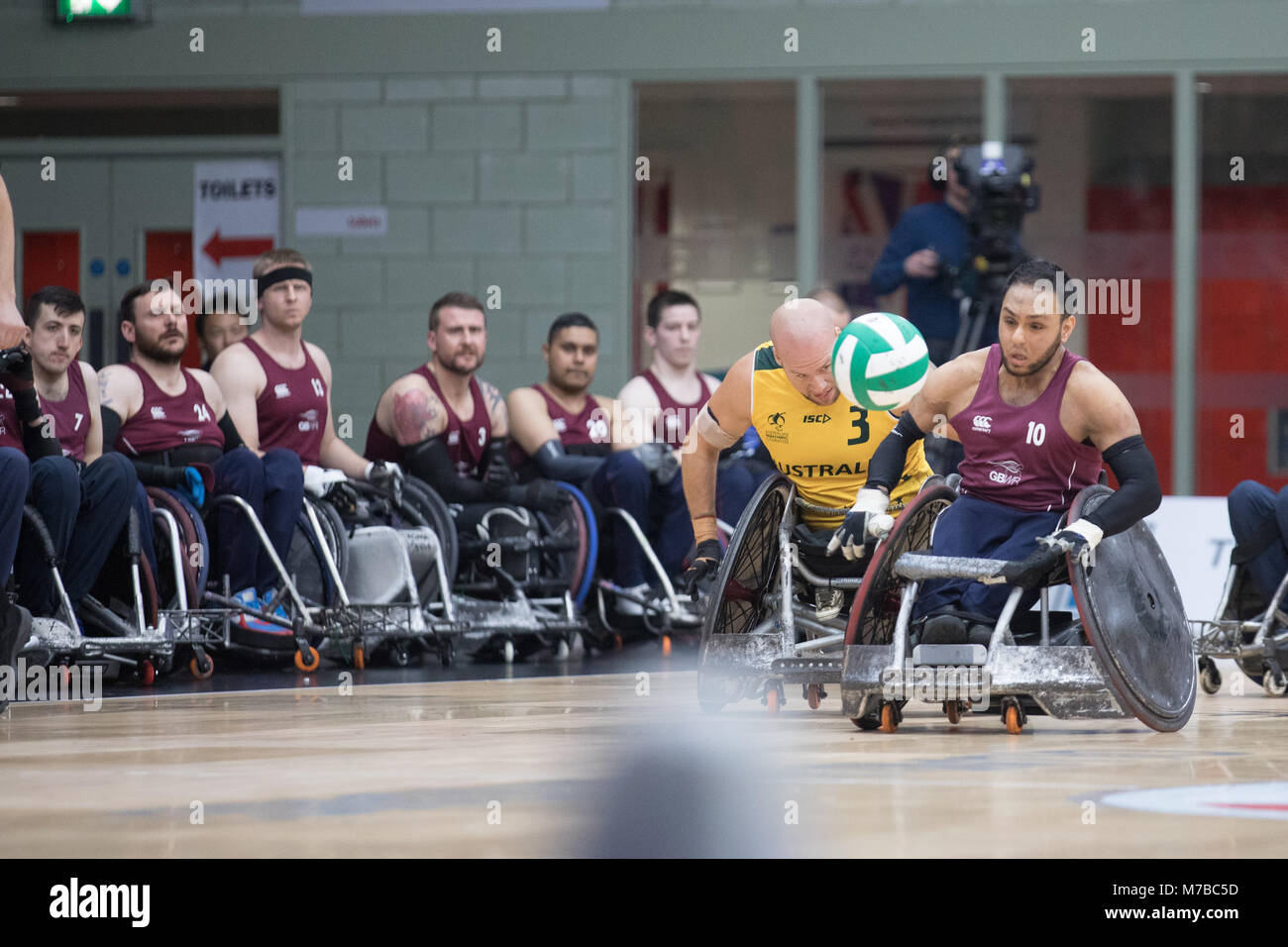 Leicester UK 10th March 2018 King Power Wheelchair Rugby Quad leicester-uk-10th-march-2018-king-power-wheelchair-rugby-quad