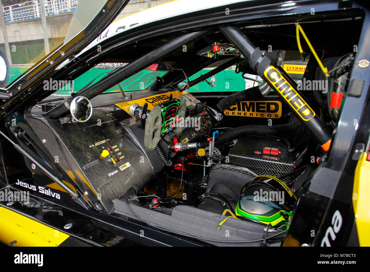 SÃO PAULO, SP - 10.03.2018: 01 ETAPA DA STOCK CAR 2018 - Interior of ...