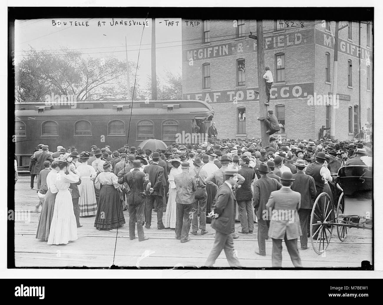 President William Howard Taft during his visit to Janesville ...