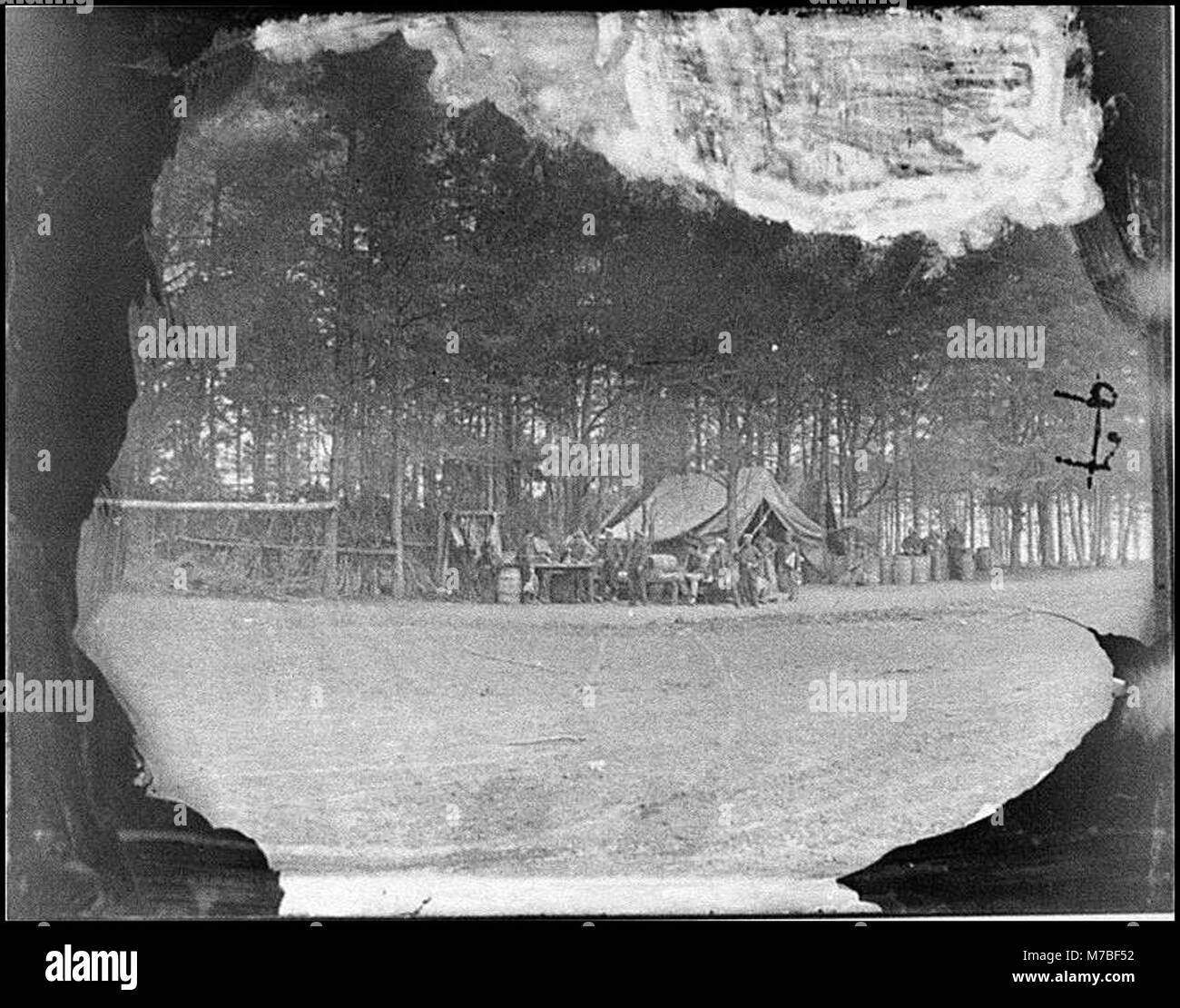 Brandy Station, Va. Commissary department, Army of the Potomac headquarters LOC cwpb.00719 Stock Photo