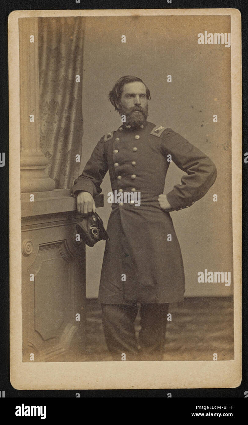 Brigadier General Samuel Woodson Price of 21st Kentucky Infantry Regiment in uniform) - W.R. Phipps, photographer, Lexington, Ky LCCN2016652210 Stock Photo