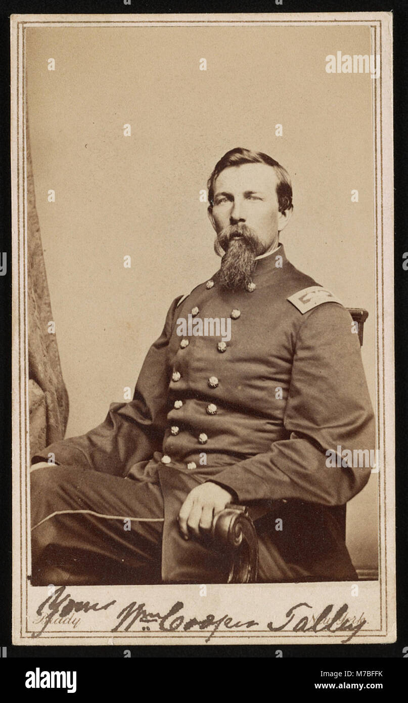 Brigadier General William Cooper Talley of Co. F, 30th Pennsylvania Infantry Regiment in uniform) - Brady, New York LCCN2016649612 Stock Photo