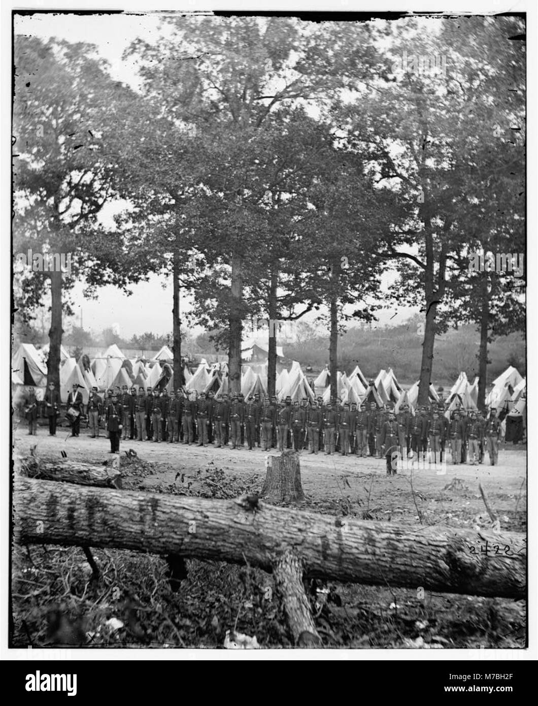 Camp of 35th New York Volunteers. (Jefferson County Regiment) LOC cwpb.01688 Stock Photo