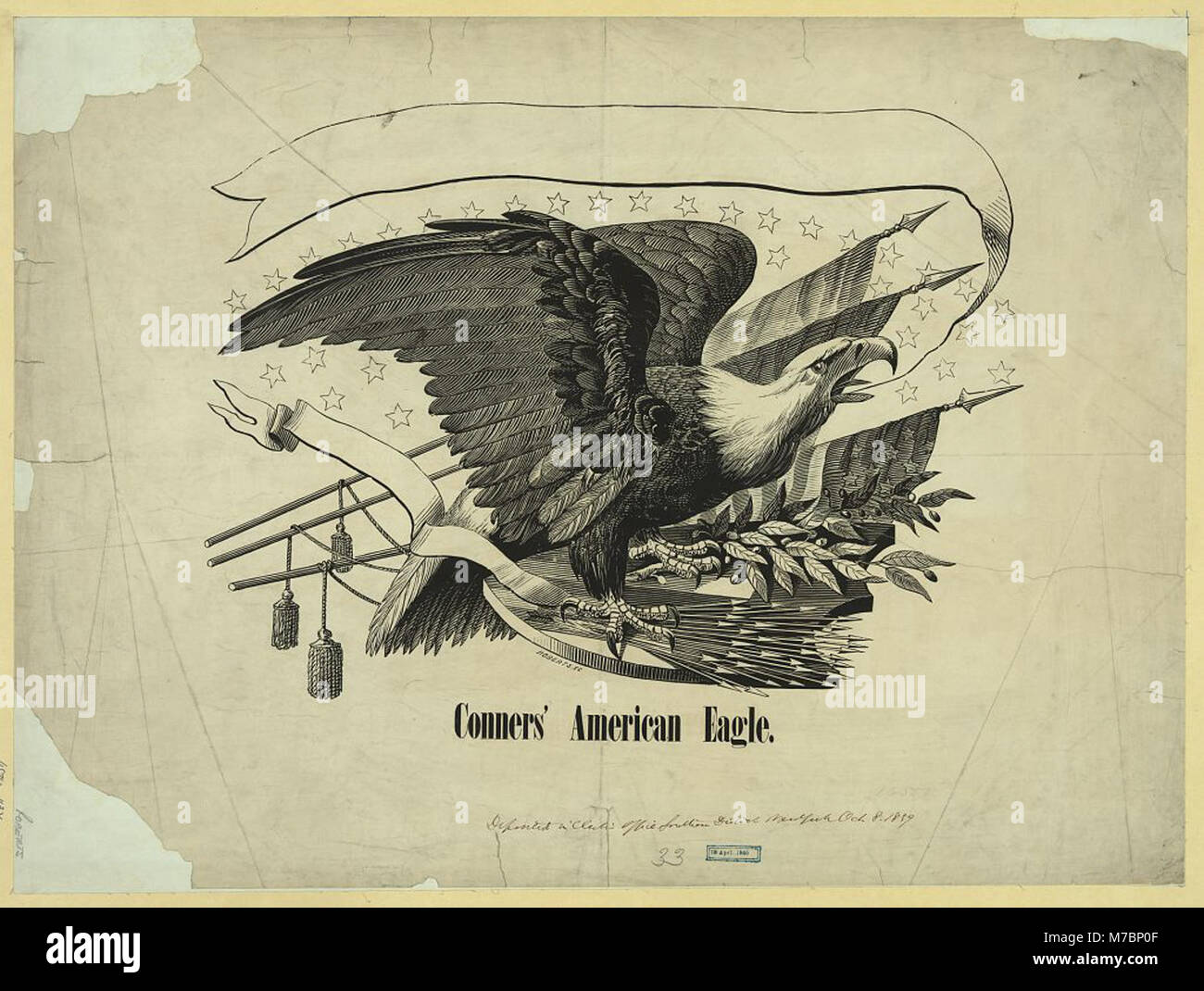 A historic image of Conner's American Eagle, possibly a product or ...