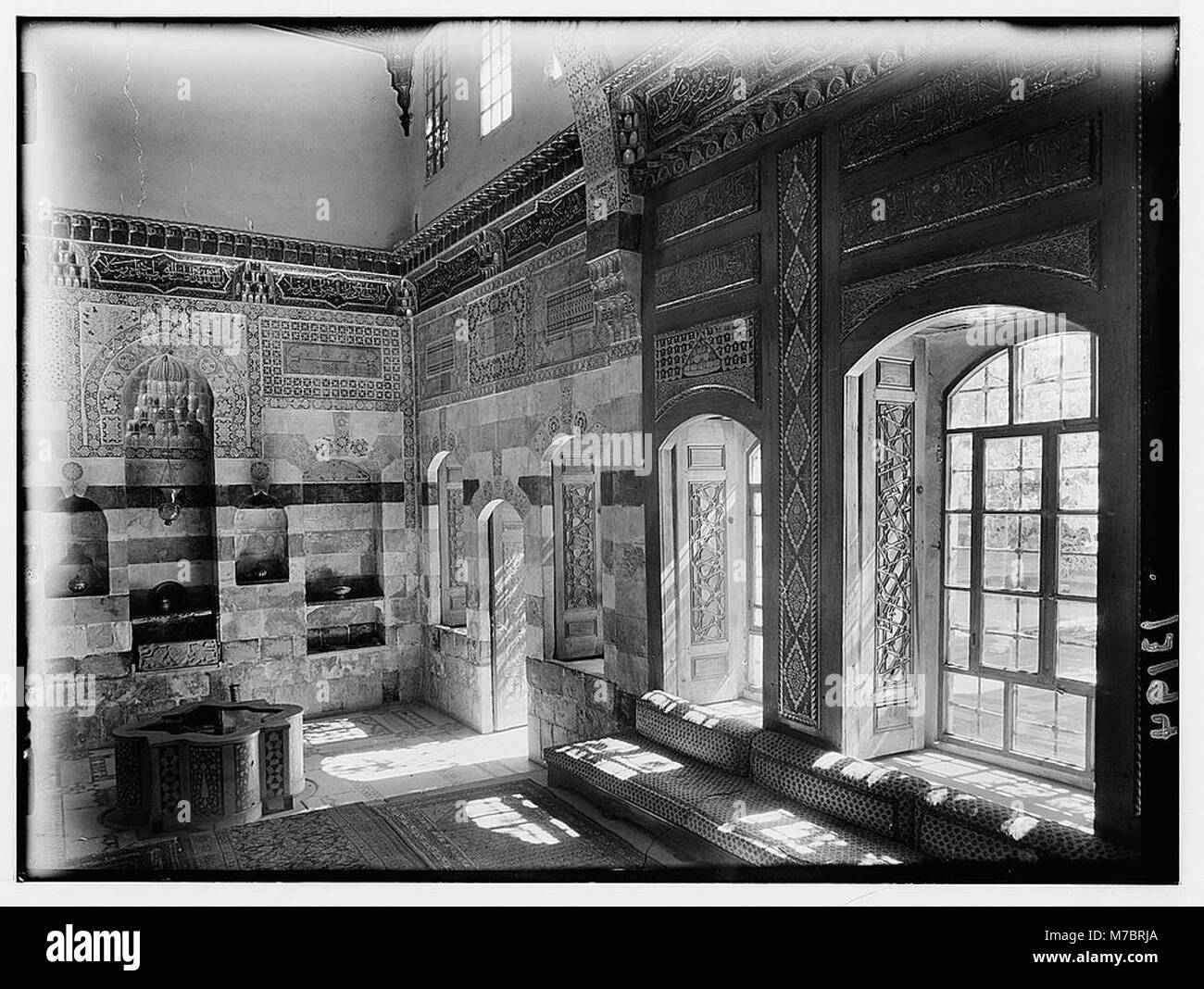 Damascus, Palais Azem. Finest of reception rooms LOC matpc.00629 Stock Photo
