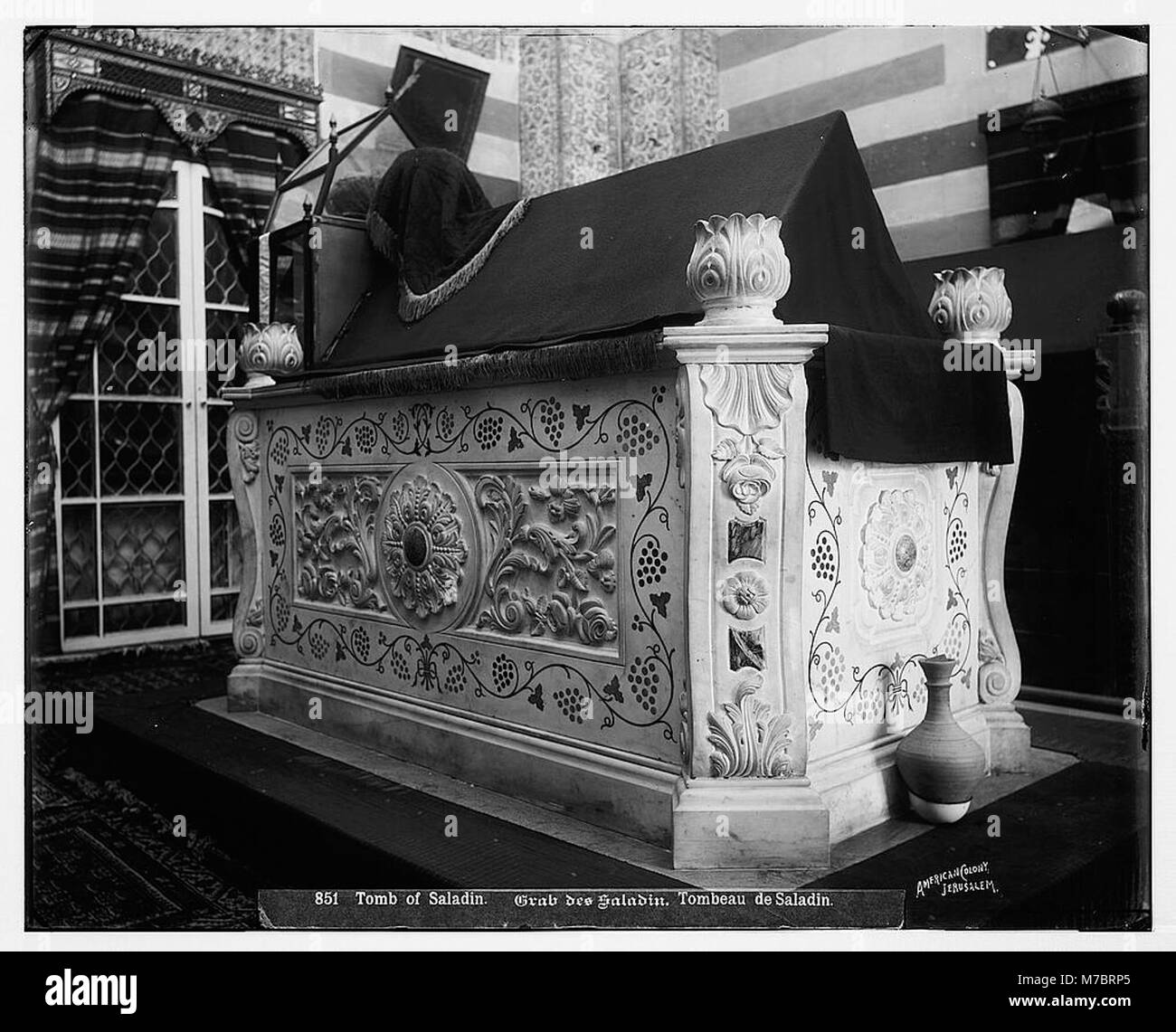 Damascus (Esh-Sham). Tomb of Saladin LOC matpc.07053 Stock Photo
