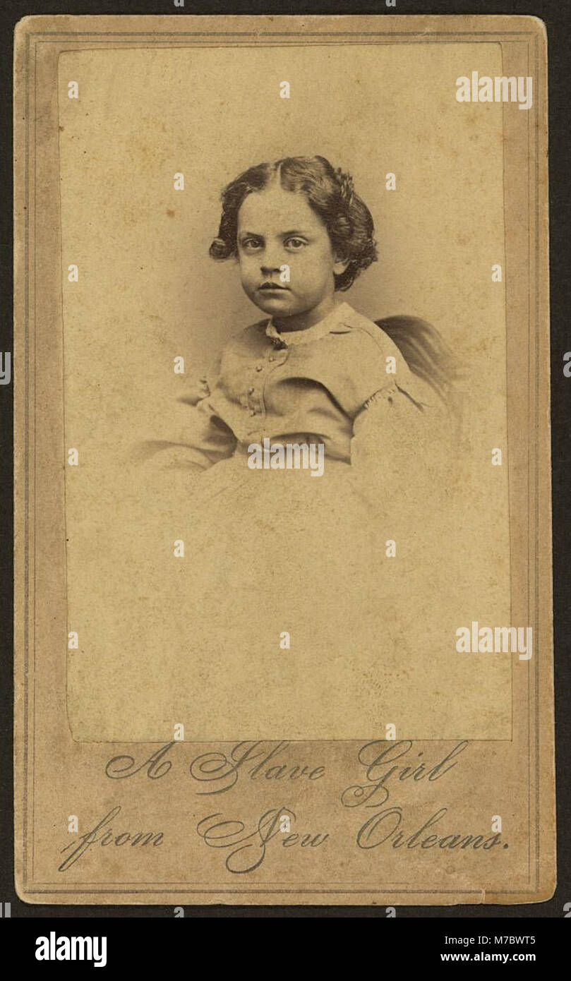 A slave girl from New Orleans - Chas. Paxson, photographer, New York. LCCN2010647864 Stock Photo