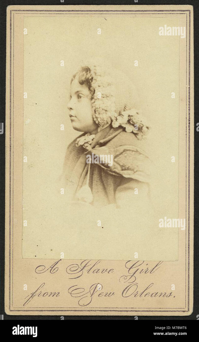 A slave girl from New Orleans - Chas. Paxson, photographer, New York. LCCN2010647865 Stock Photo