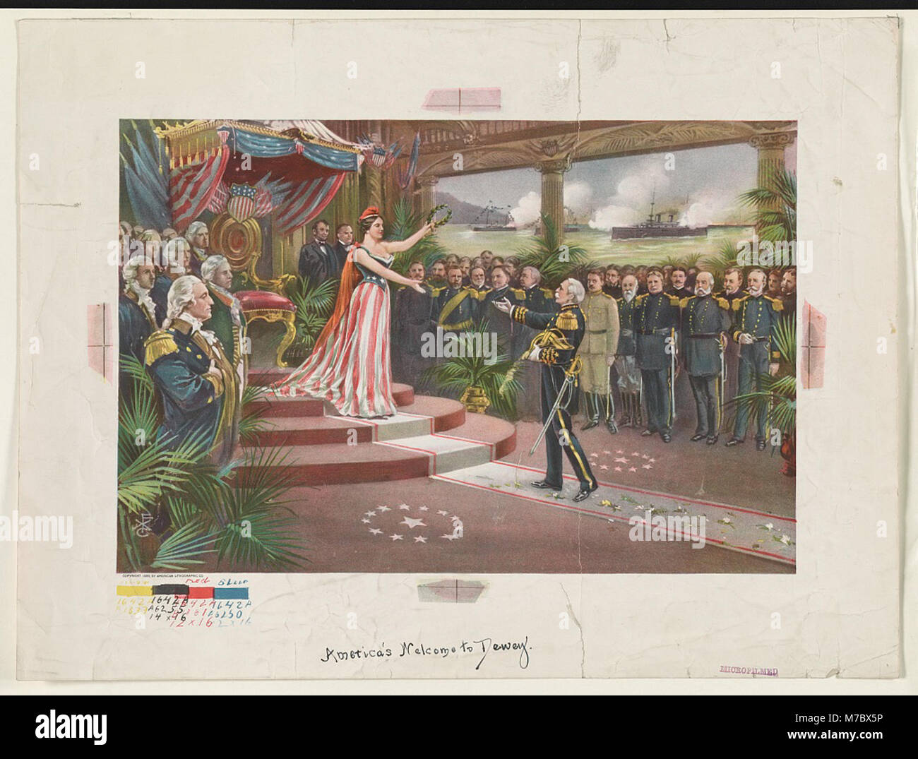 The welcome of Admiral Dewey to America after his victory in the ...