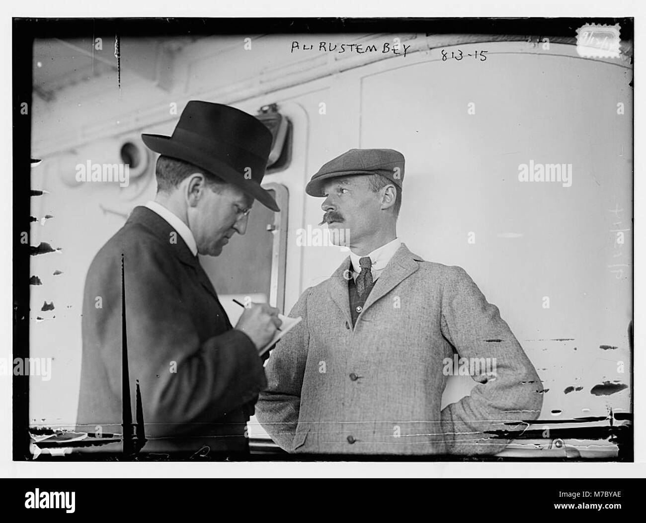 Rustem Bhai This photograph shows Ali Rustem Bey, a historical figure, captured in ...