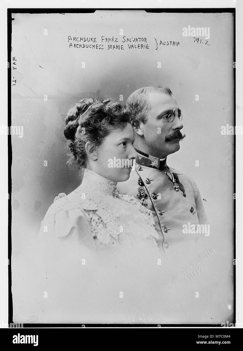 Archduke Franz Salvator of Austria, and Marie Valerie, Archduchess of Austria LCCN2014683855 Stock Photo