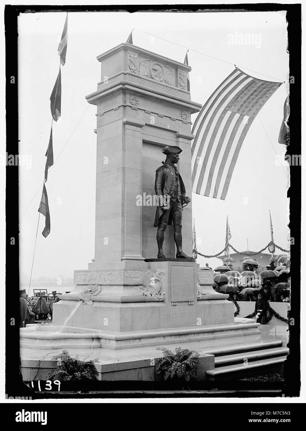 JONES, JOHN PAUL. DEDICATION OF MONUMENT, 4-17-12. THE MONUMENT LCCN2016863699 Stock Photo