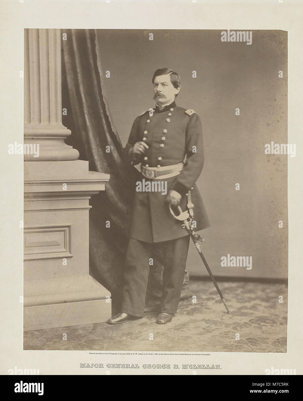 Major General George B. McClellan, a key figure in the American Civil ...