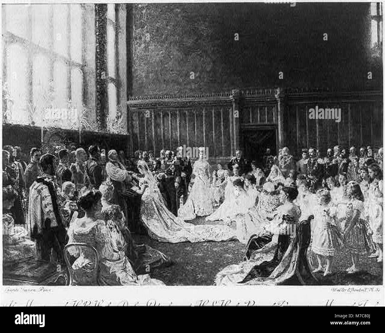 The marriage of Princess Mary of Cambridge and Prince Teck. 1866 LCCN2002698007 Stock Photo