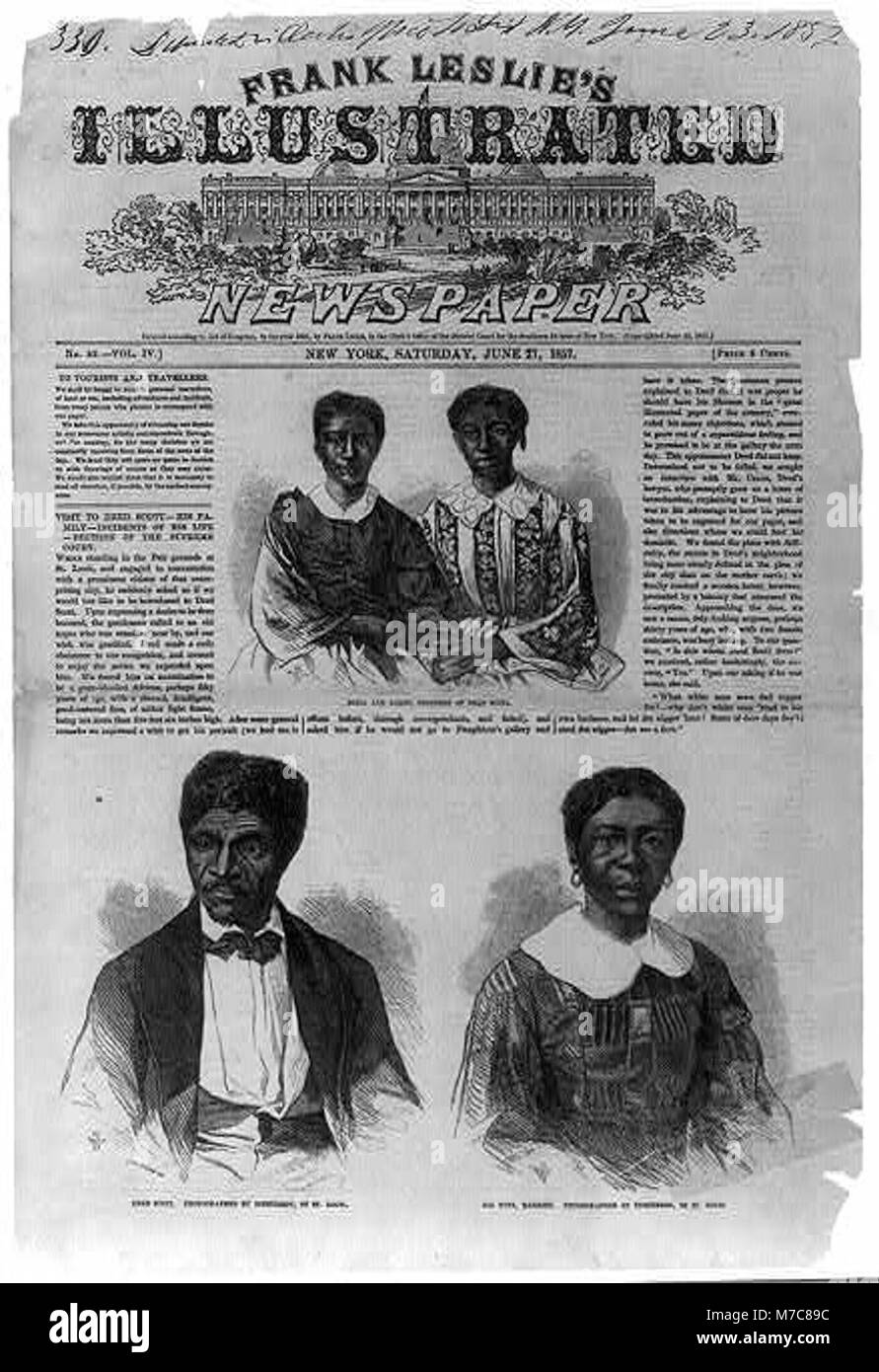 Visit to Dred Scott - his family - incidents of his life - decision of