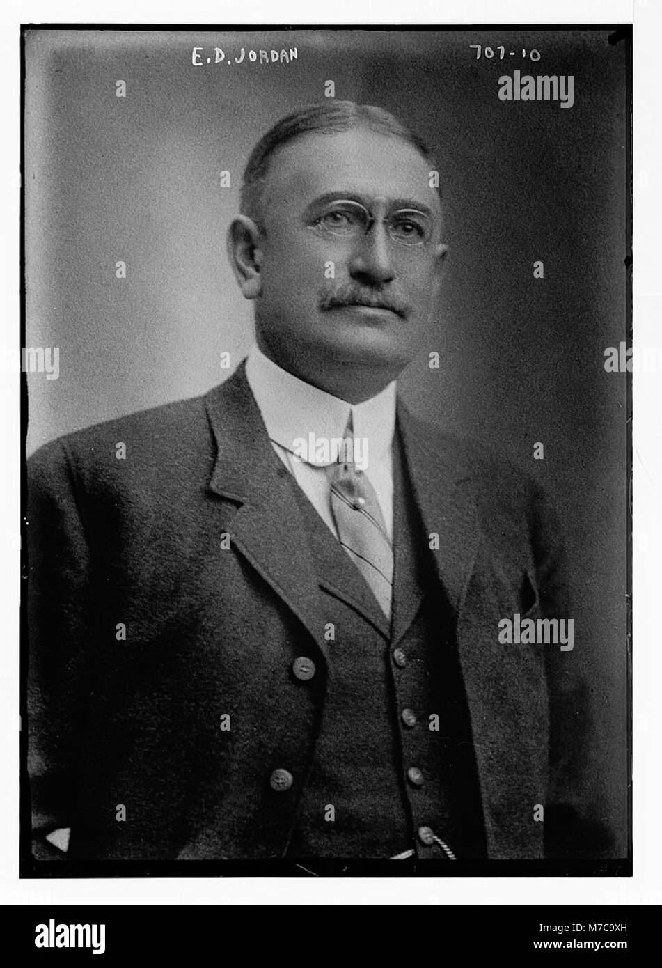 A formal portrait of E.D. Jordan, a notable individual in American ...