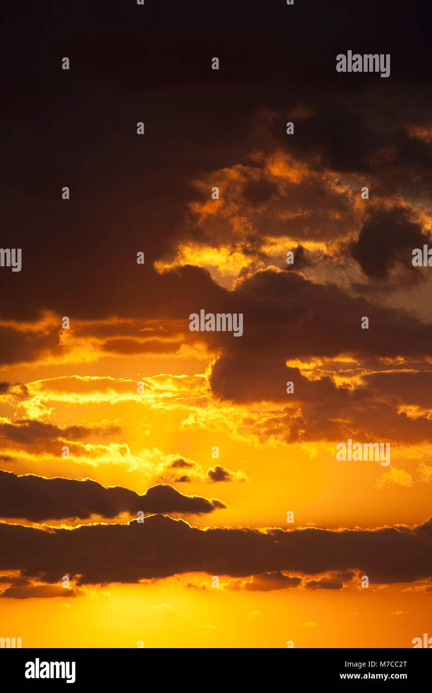 Clouds in the sky at sunset Stock Photo - Alamy