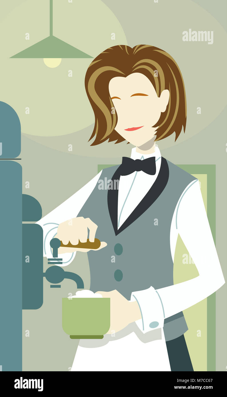 waitress-pouring-coffee-into-a-cup-M7CC67.jpg
