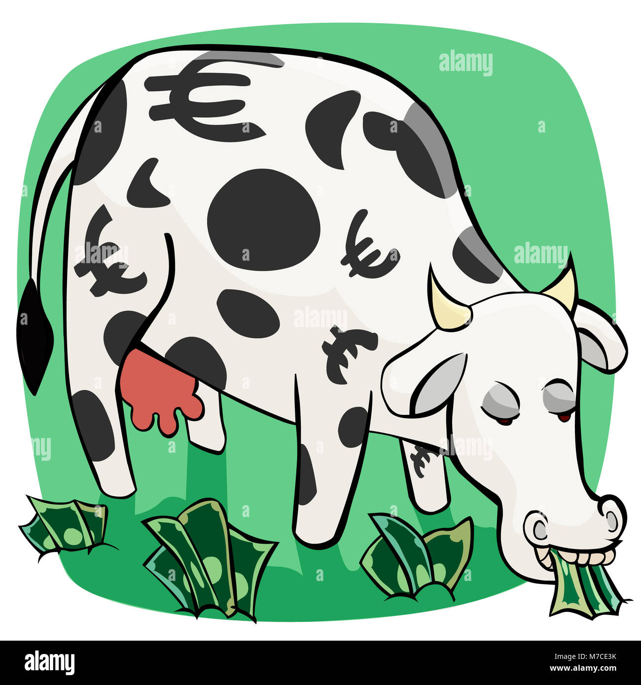 Cow eating paper currency hires stock photography and images Alamy
