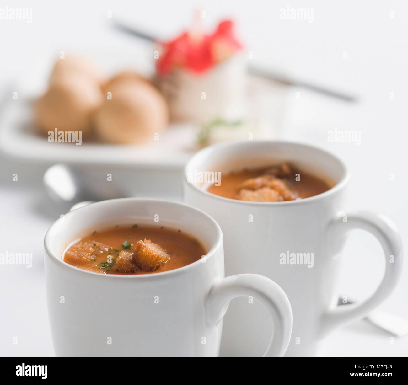 Tomato soup cheese cubes hires stock photography and images Alamy