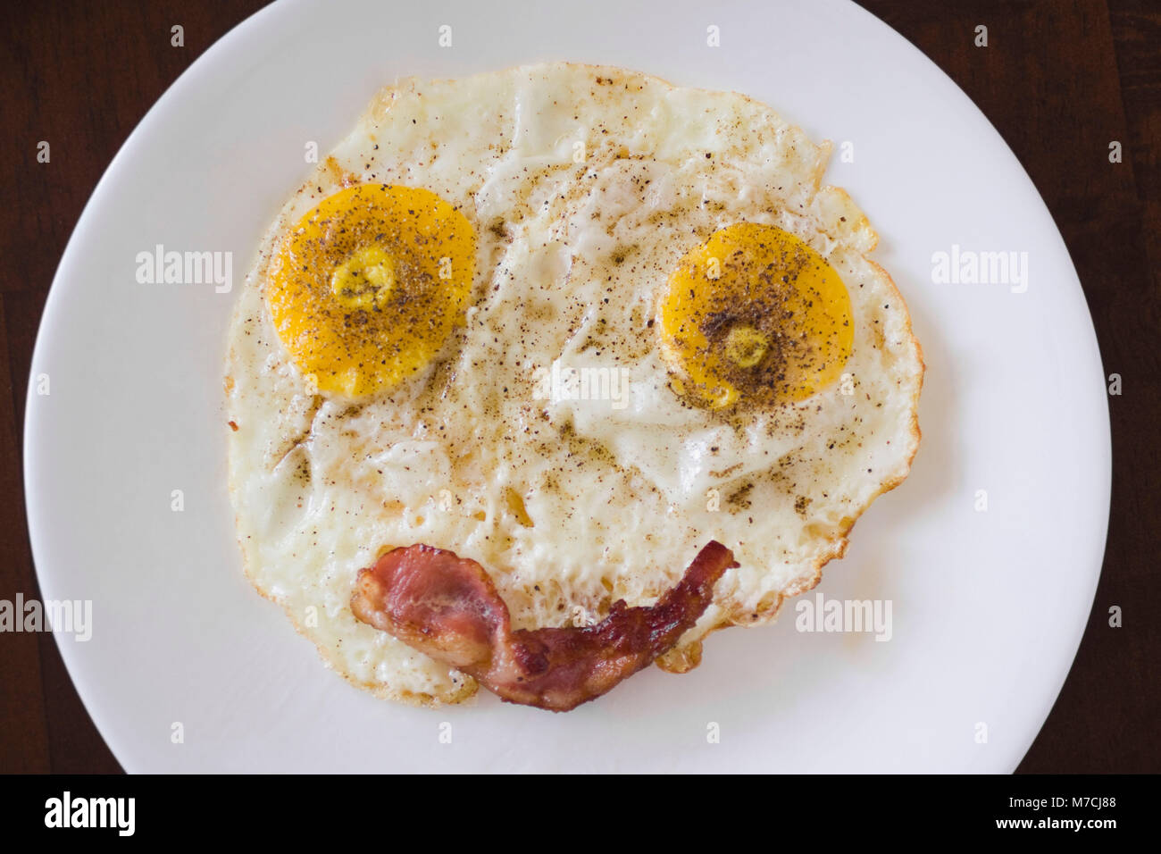 Bacon And Eggs Smiley Face