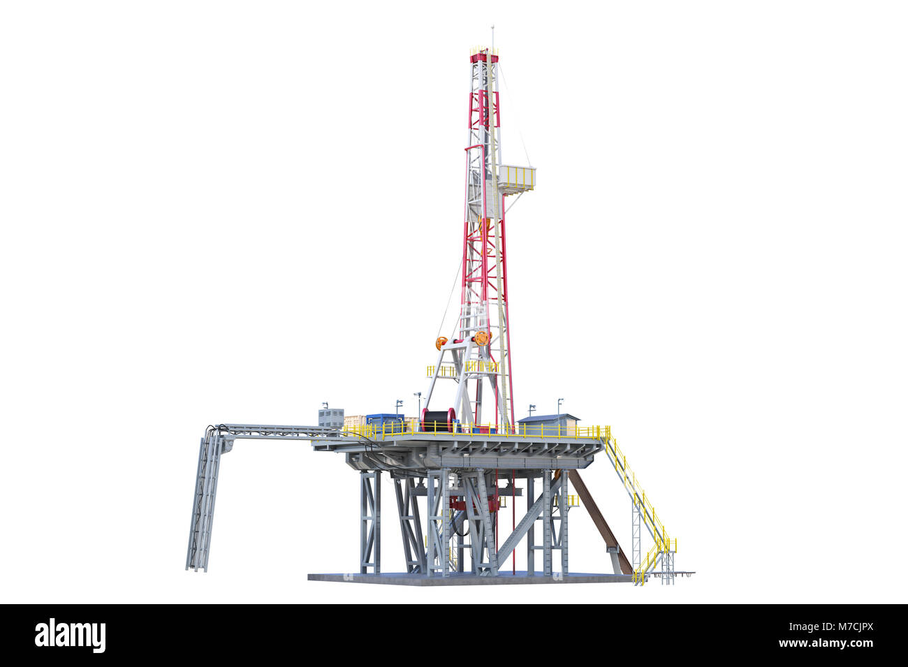Land rig oil drilling Stock Photo Alamy