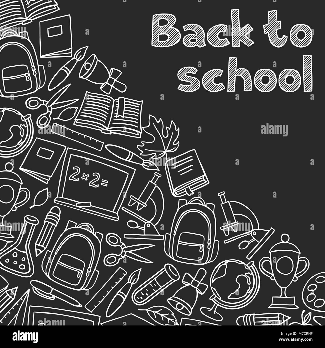 Back To School Black And White Stock Photos Images Alamy