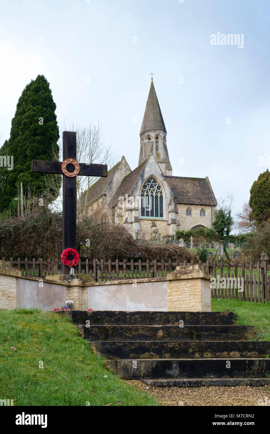 The Wayside Cross at Woodchester Priory, Nailsworth, Gloucester. The