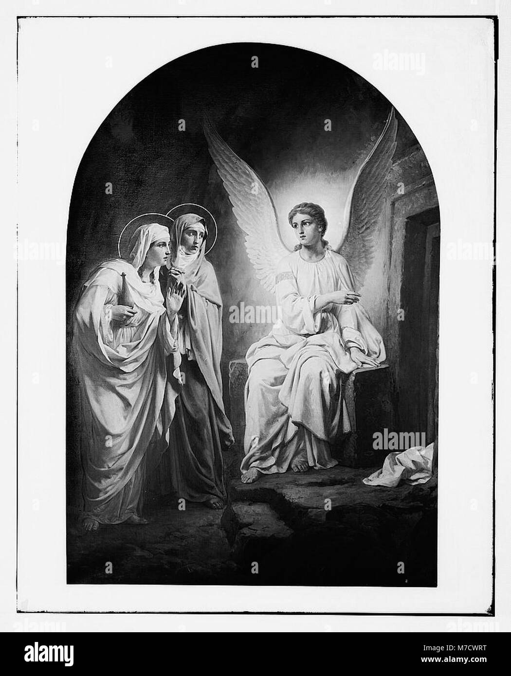 Famous religious paintings. The Angel at the Tomb, by Verestchaguine