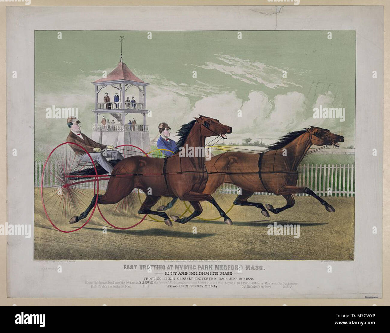 This image captures fast trotting at Mystic Park in Medford ...