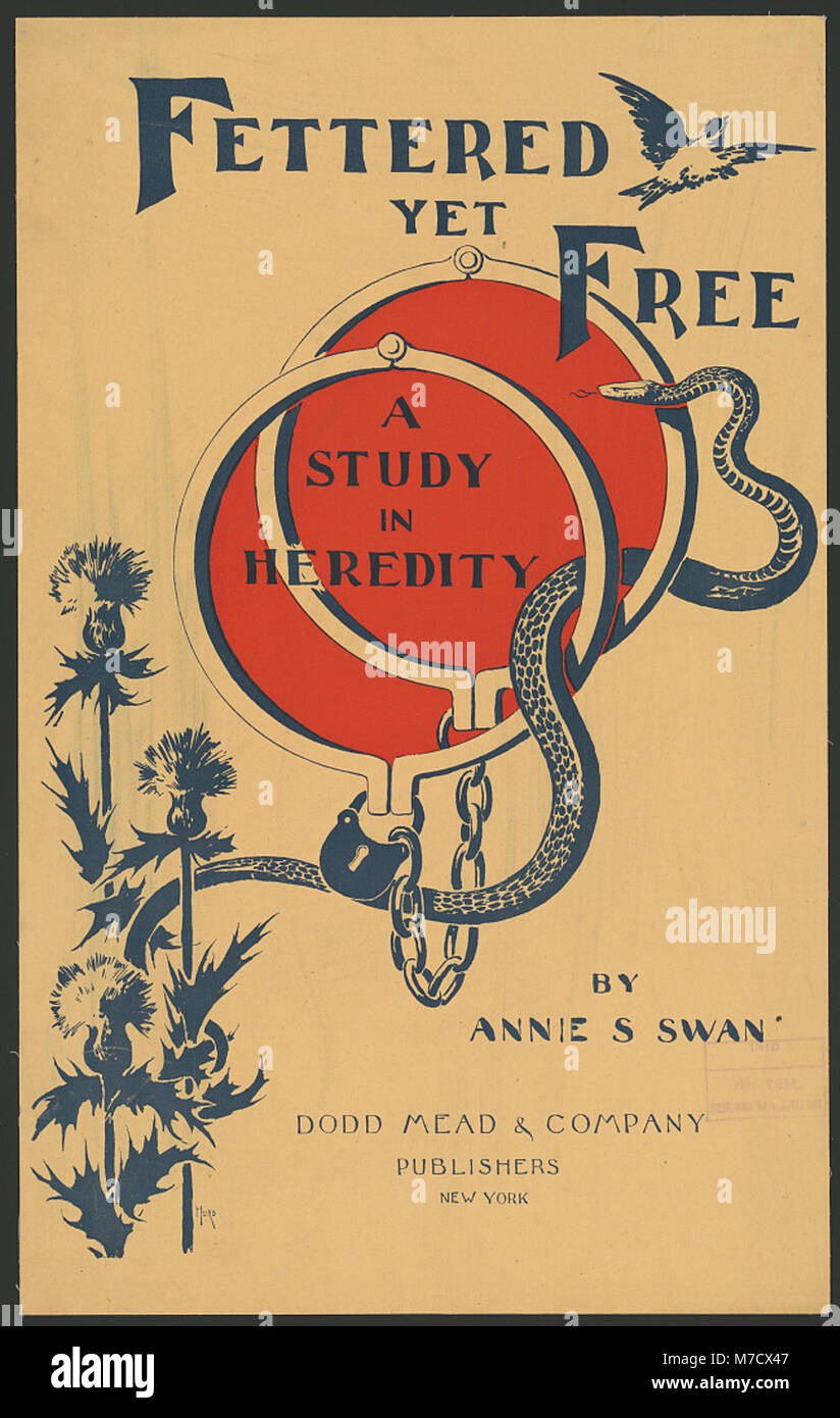 Fettered yet free, a study in heredity by Annie S. Swan ... - Hurd. LCCN2014649702 Stock Photo