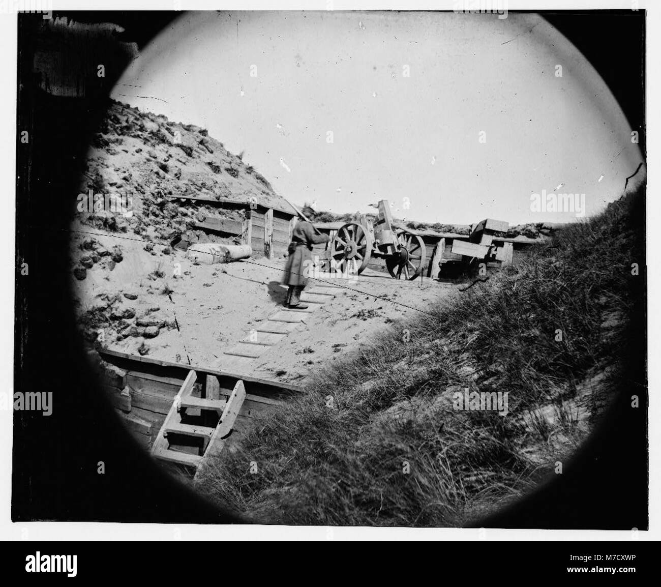 Fort Fisher, N.C. Interior LOC cwpb.03579 Stock Photo Alamy