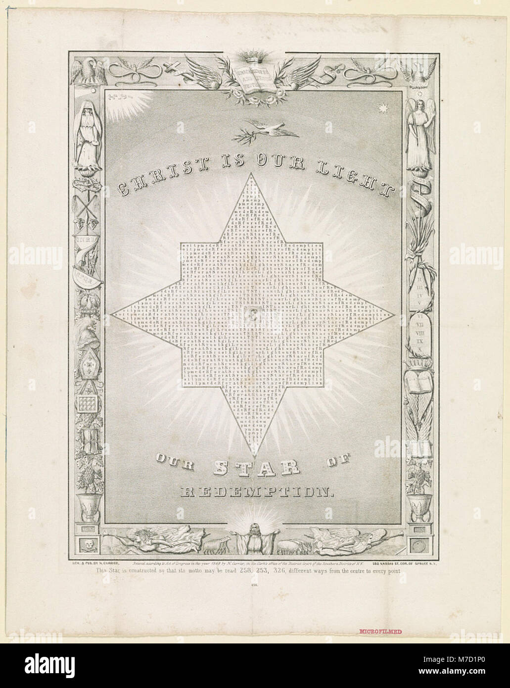This religious image symbolizes Christ as the light and star of ...