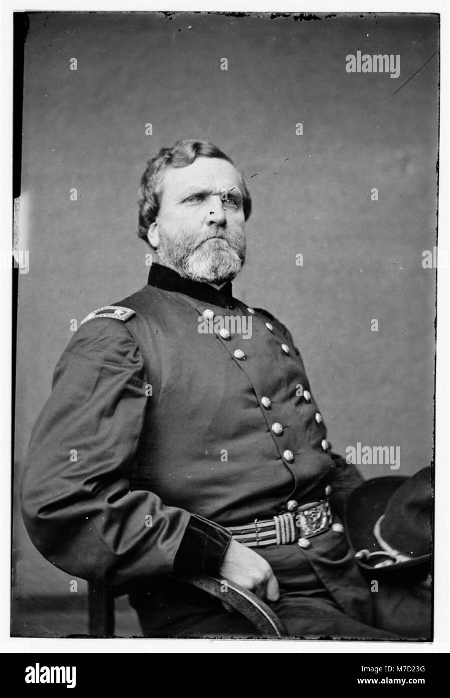 A portrait of General George H. Thomas, a prominent figure in American ...