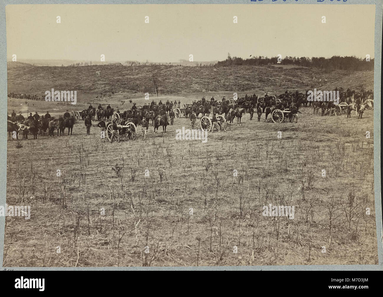 Artillery going into action on south bank of Rappahannock River - June 4, 1863 LCCN2012649385 Stock Photo