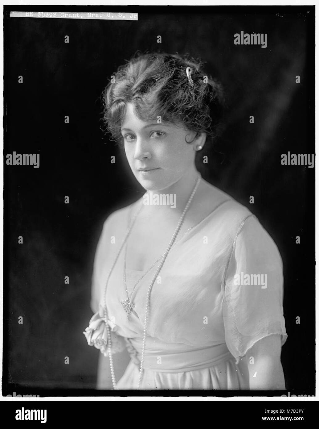 A portrait of Mrs. U.S. Grant Jr., wife of Ulysses S. Grant Jr., the ...