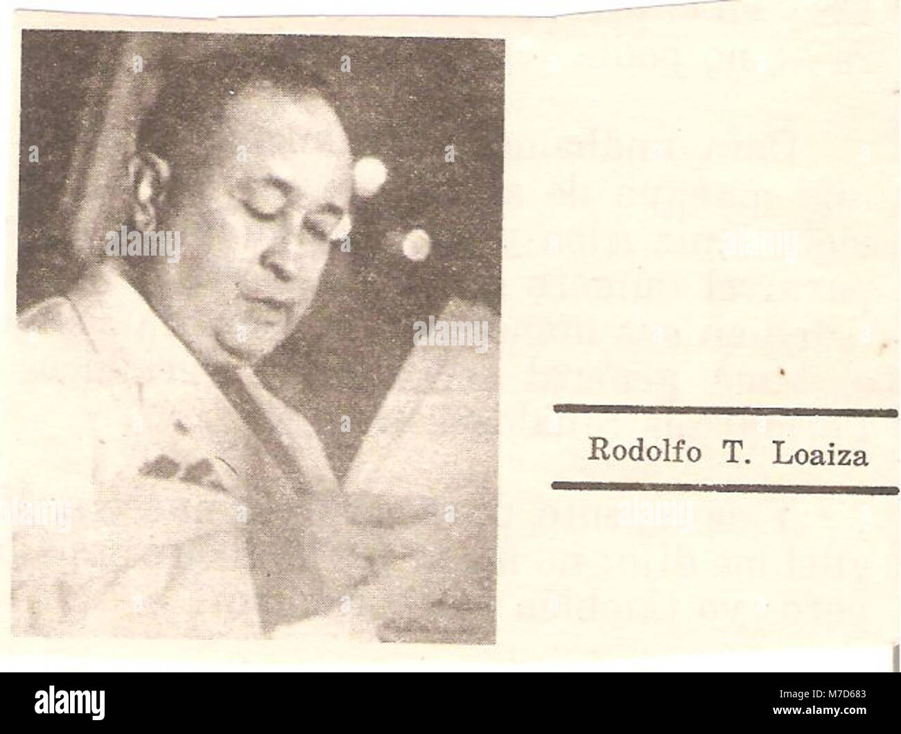 RODOLFO T. LOAIZA (13451167503 Stock Photo Alamy