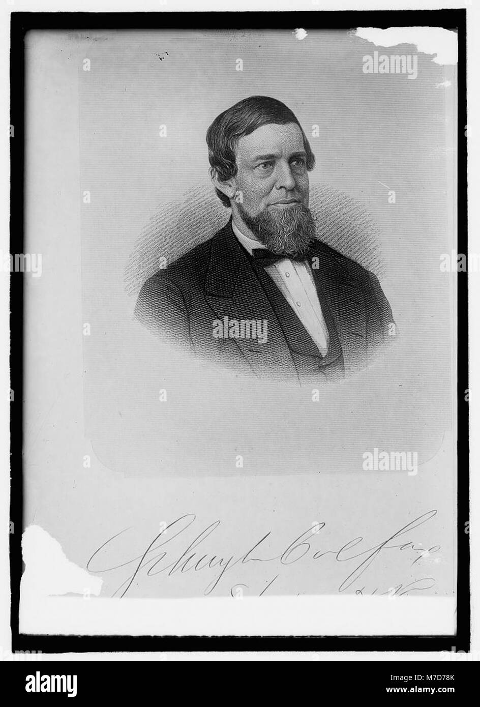 Hon. Scuyler Colfax, Speaker of House, Lincoln Cabinet LCCN2016821229 Stock Photo