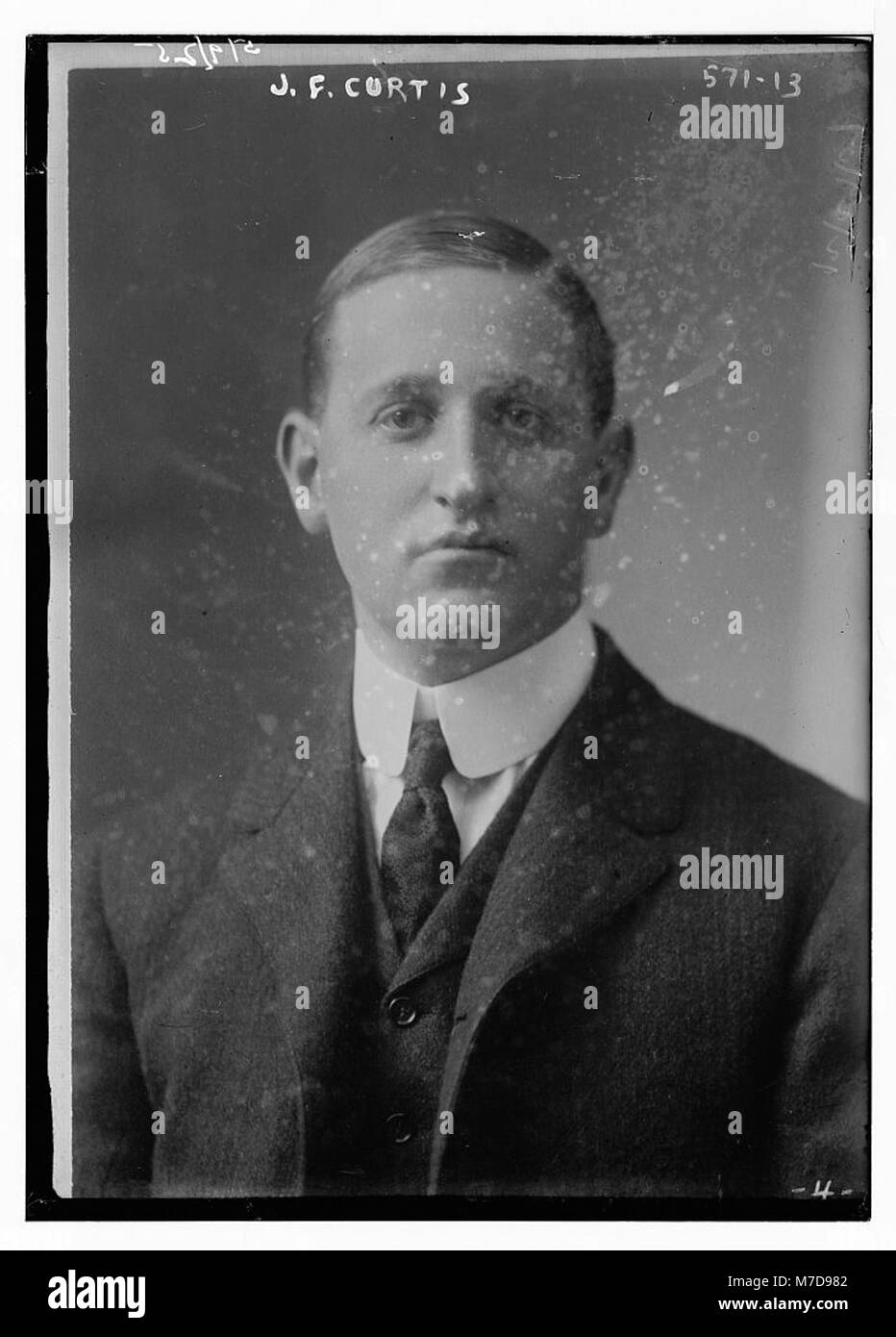 This image captures J.F. Curtis, whose historical significance or role ...