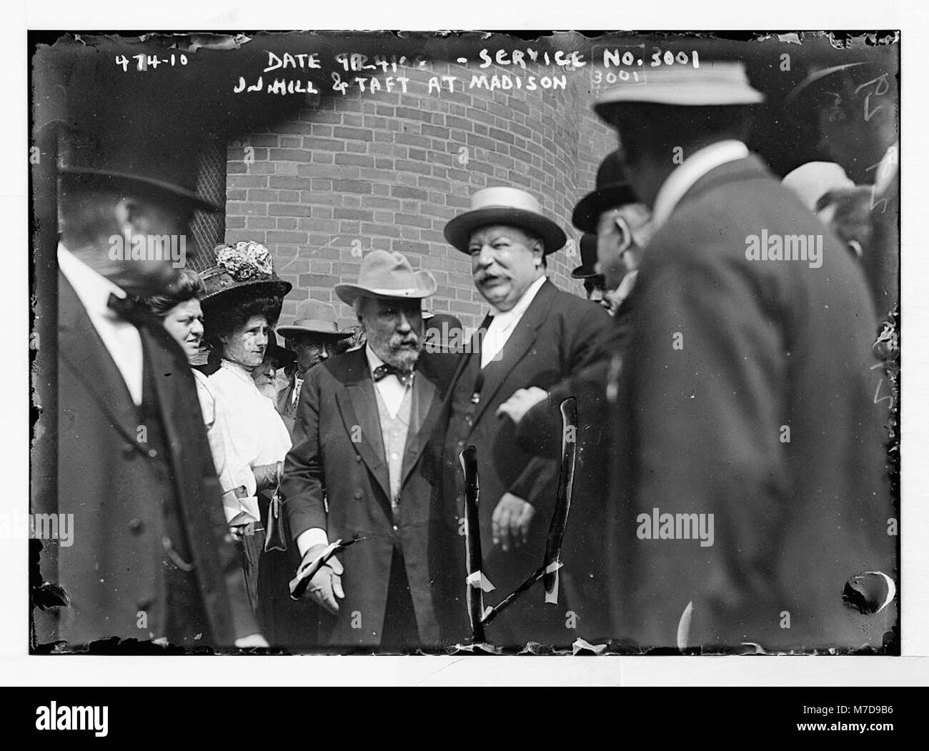 An image of J.J. Hill and President William Howard Taft during a visit ...