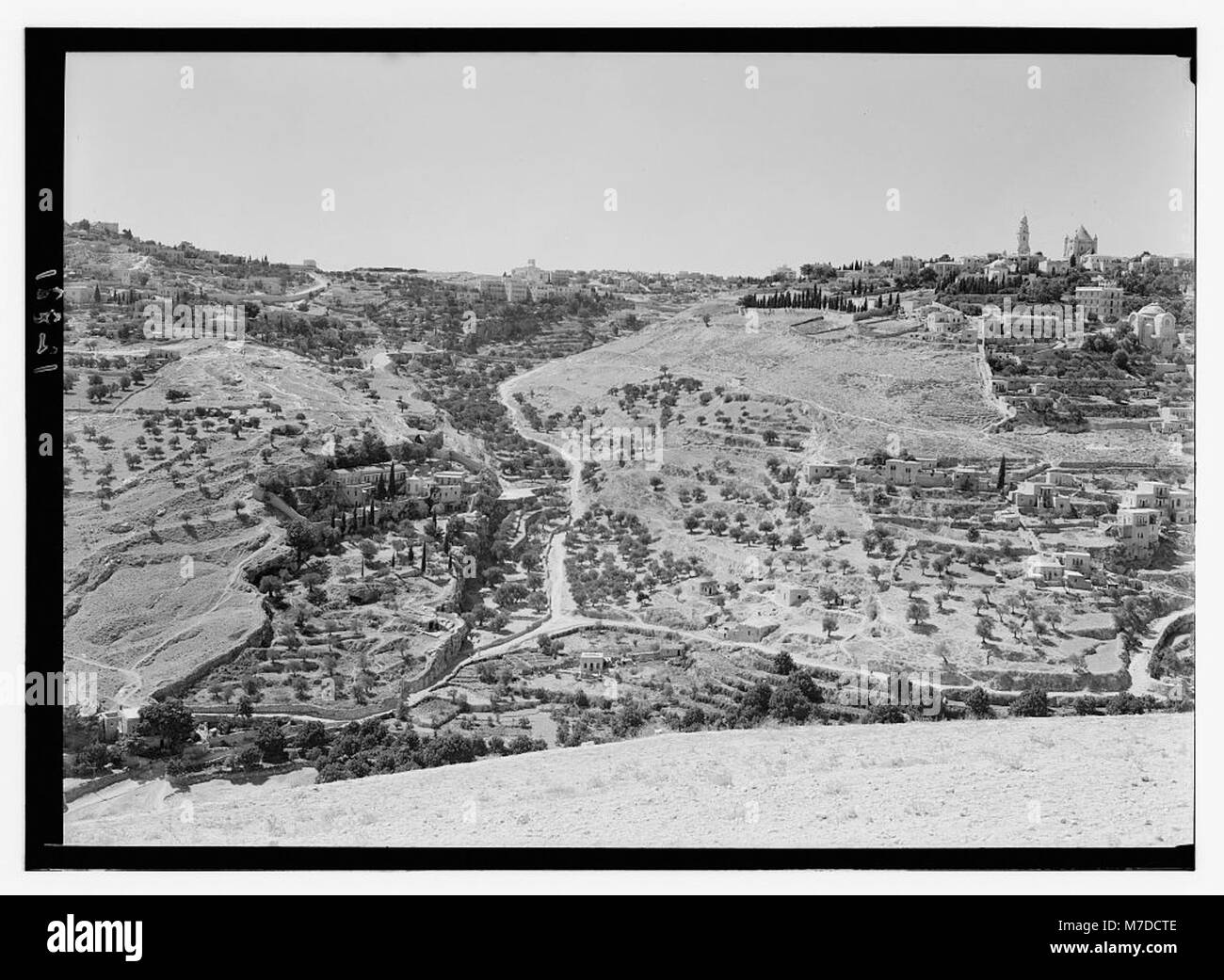 Junction of Kedron (i.e., Kidron) Valley & Valley of Hinnom & Mt. Zion